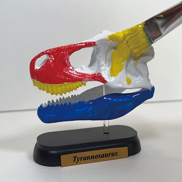 恐竜頭骨・スカルヘッドフィギュアを彩色しよう！