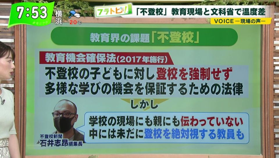 教師のバトン 不登校 教育の現場で叫ばれる大きな課題 Tokyo Mx プラス