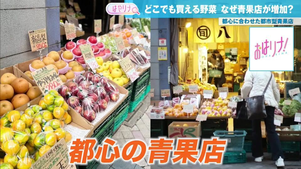 TOKYO MX(地上波9ch)朝の情報生番組「おはリナ!」。最新のトレンドを紹介する「はやリナ」のコーナーでは、都心で出店が増加している“青果店”に注目しました。
