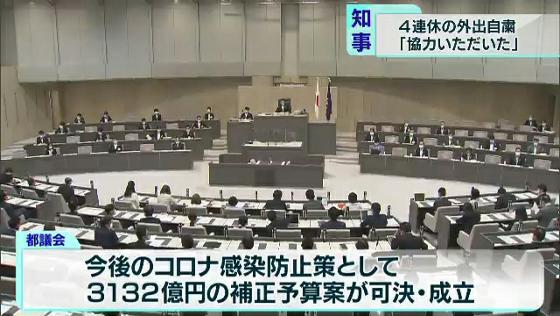 　東京都の小池知事は都民に対して4連休中の外出自粛を呼び掛けていましたが、7月27日「連休中は都民に協力いただいた」という認識を示しました。