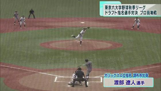 東京六大学野球　ドラフト指名選手の対決はまるで“プロ前哨戦”