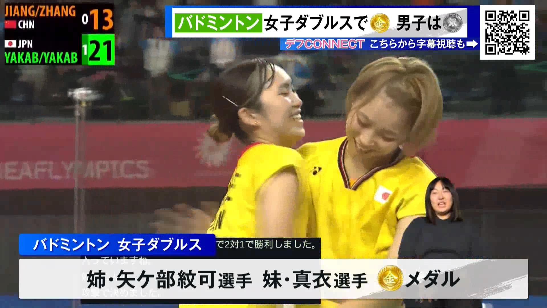 ＜東京デフリンピック＞金メダル！水泳男子の茨隆太郎選手、バドミントン女子ダブルスの姉妹ペア