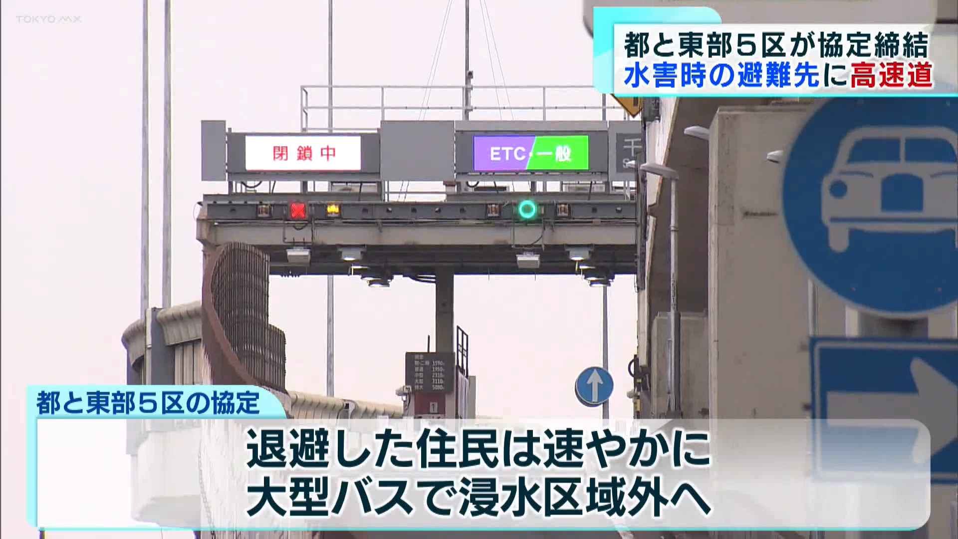 大規模水害が起きるとほぼ全域が浸水する東京東部の5区で、首都高速道路などを住民の緊急避難先として利用する協定が結ばれていたことがわかりました。