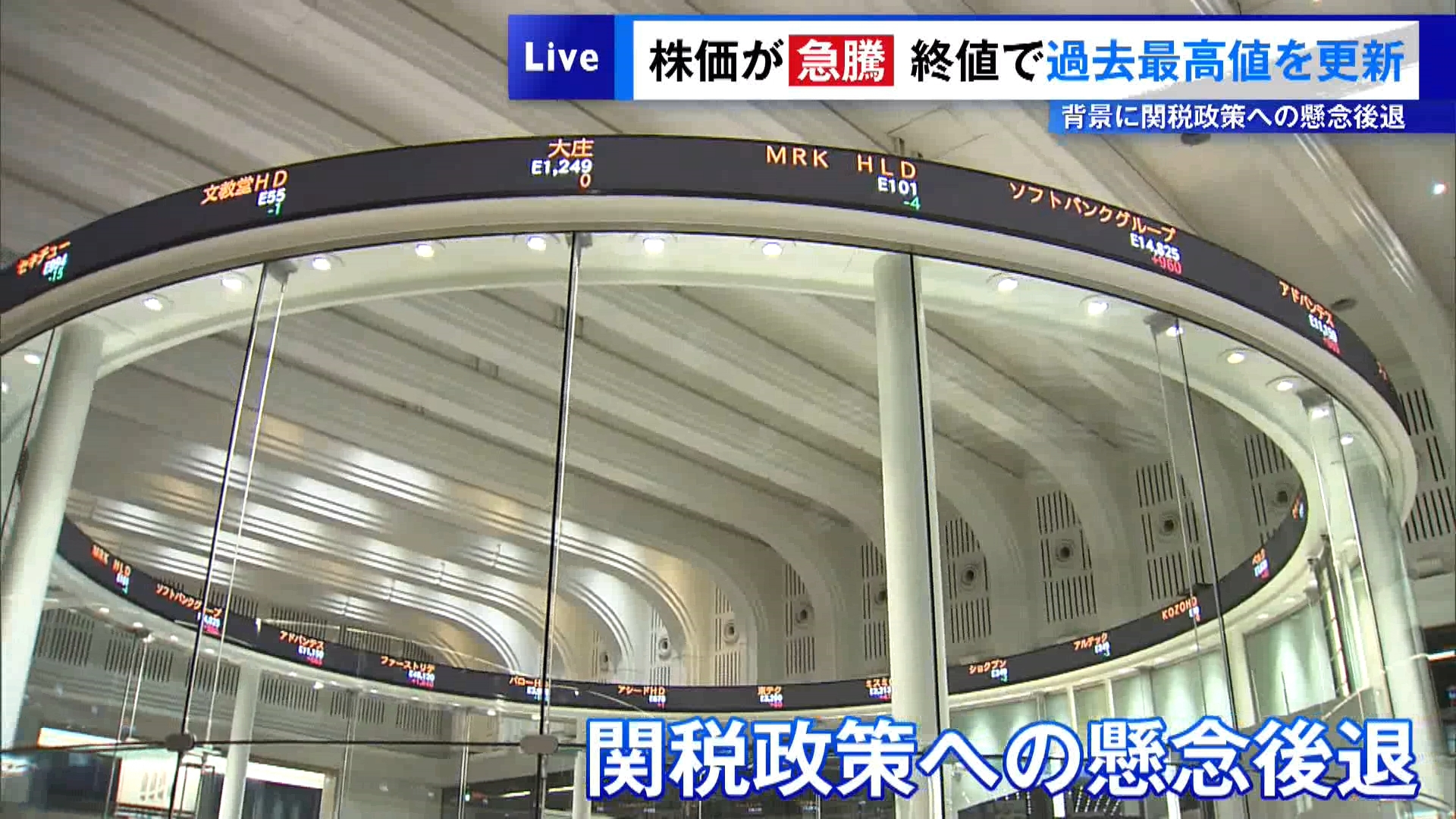 3連休明けの取引となった8月12日の東京株式市場は日経平均株価が急騰し、終値として過去最高値を更新しました。