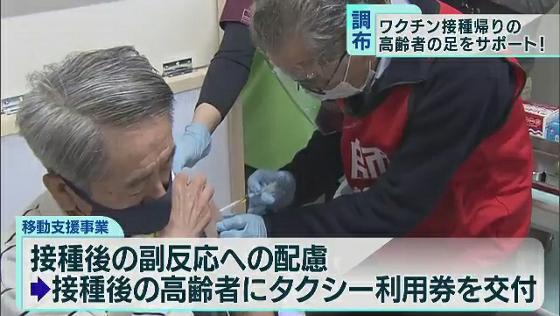 ワクチン接種帰りの高齢者の足をサポート 東京 調布市 Tokyo Mx プラス