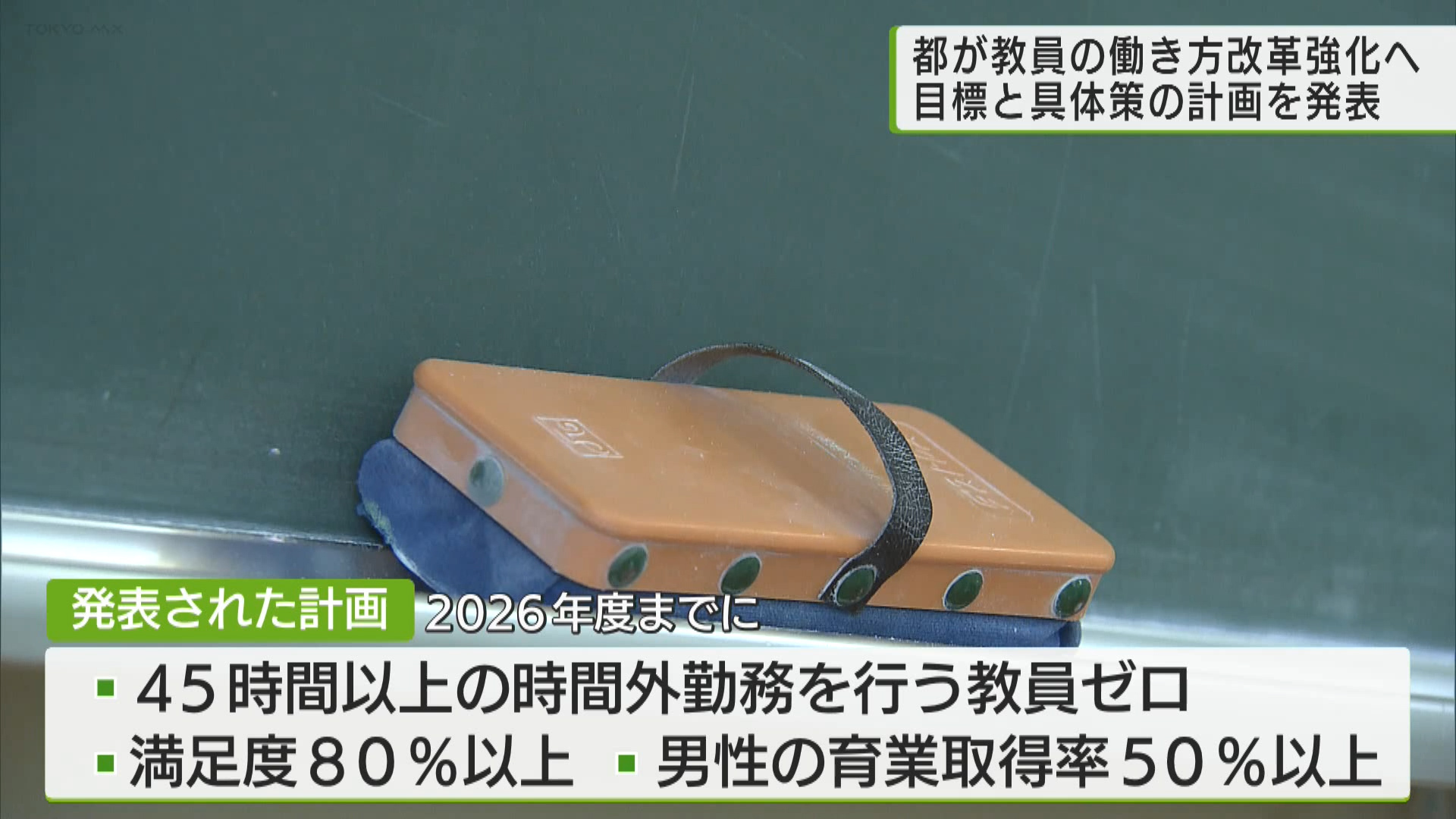 東京都　教員の働き方改革に向け計画を発表