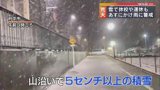 東京で荒天　雪で休校や運休も…このあと雨に警戒