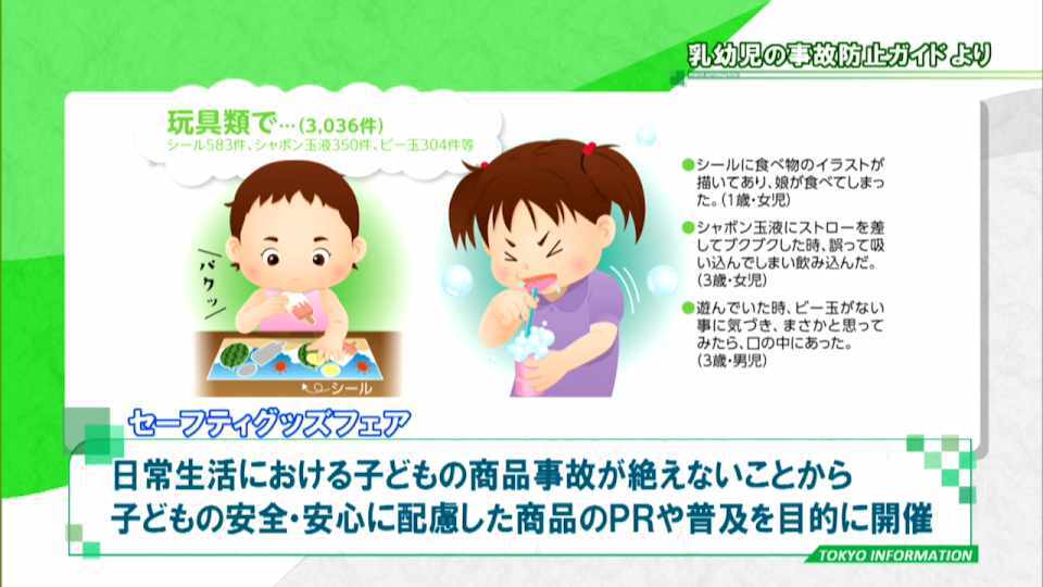 子どもの商品事故を減らし、より安全で安心な日常生活を目指して… 「セーフティグッズフェア」開催