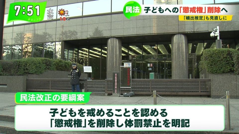 TOKYO MX（地上波9ch）朝の報道・情報生番組「堀潤モーニングFLAG」（毎週月～金曜7:00～）。2月2日（水）放送の「FLAG NEWS」のコーナーでは、民法の“懲戒権削除”について取り上げました。