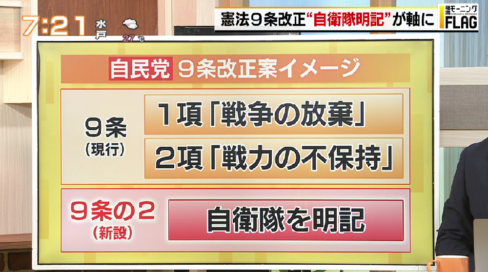 憲法9条を維持しながら“9条の2”を新設し自衛隊明記へ…自民党が押し進める憲法改正の内容とは？