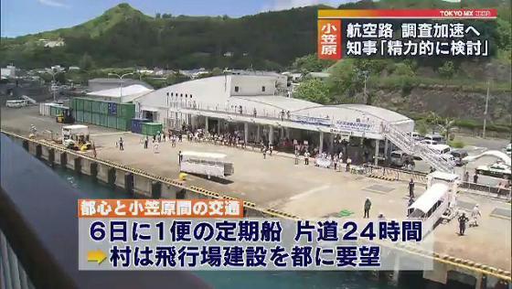 都心からおよそ1000キロに位置する小笠原諸島と本土を結ぶ航空路について、9月25日小池知事は小笠原村の森下村長と会談し、飛行場の開設に向けて「精力的に検討する」として調査を加速させる考えを示しました。