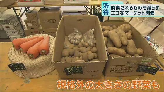 　廃棄される花が新たな形に生まれ変わったり、市場に出回らない野菜が格安で手に入ったりする、とてもエコなマーケットが東京・渋谷の街で開催中です。