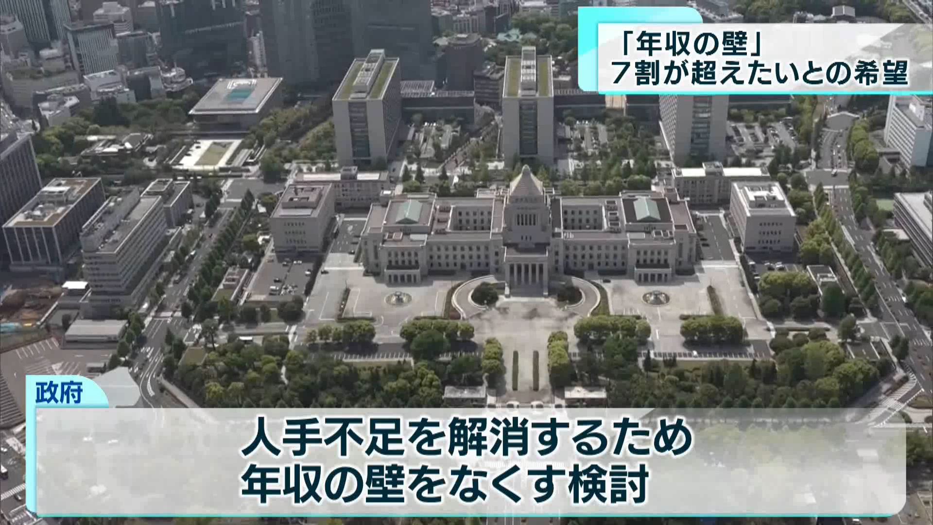 「年収の壁」越え　7割が希望