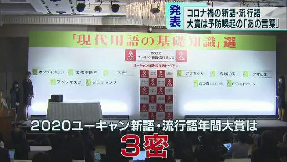 流行語大賞は 3密 小池都知事が受賞者としてあいさつ Tokyo Mx プラス