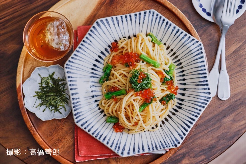 春を味わう大人のたらこパスタ｜一週間ソース｜日曜はカラフル2 天使